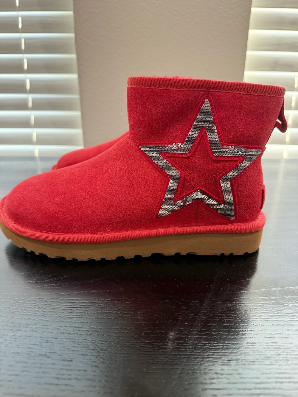 Red UGG Star Cozy Winter Boots